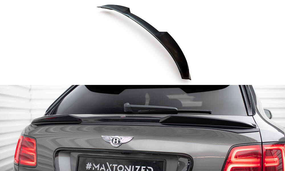 Heckspoiler unten 3D passend für Bentley Bentayga Mk1 schwarz Hochglanz