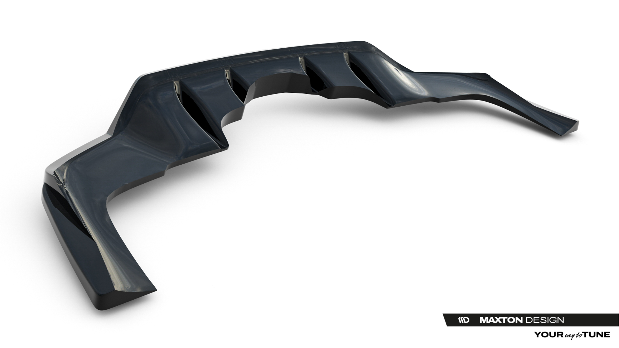 Diffusor Heckansatz V.2 passend für Mercedes-Benz GLE Coupe AMG-Line C167 / C167 Facelift schwarz Hochglanz