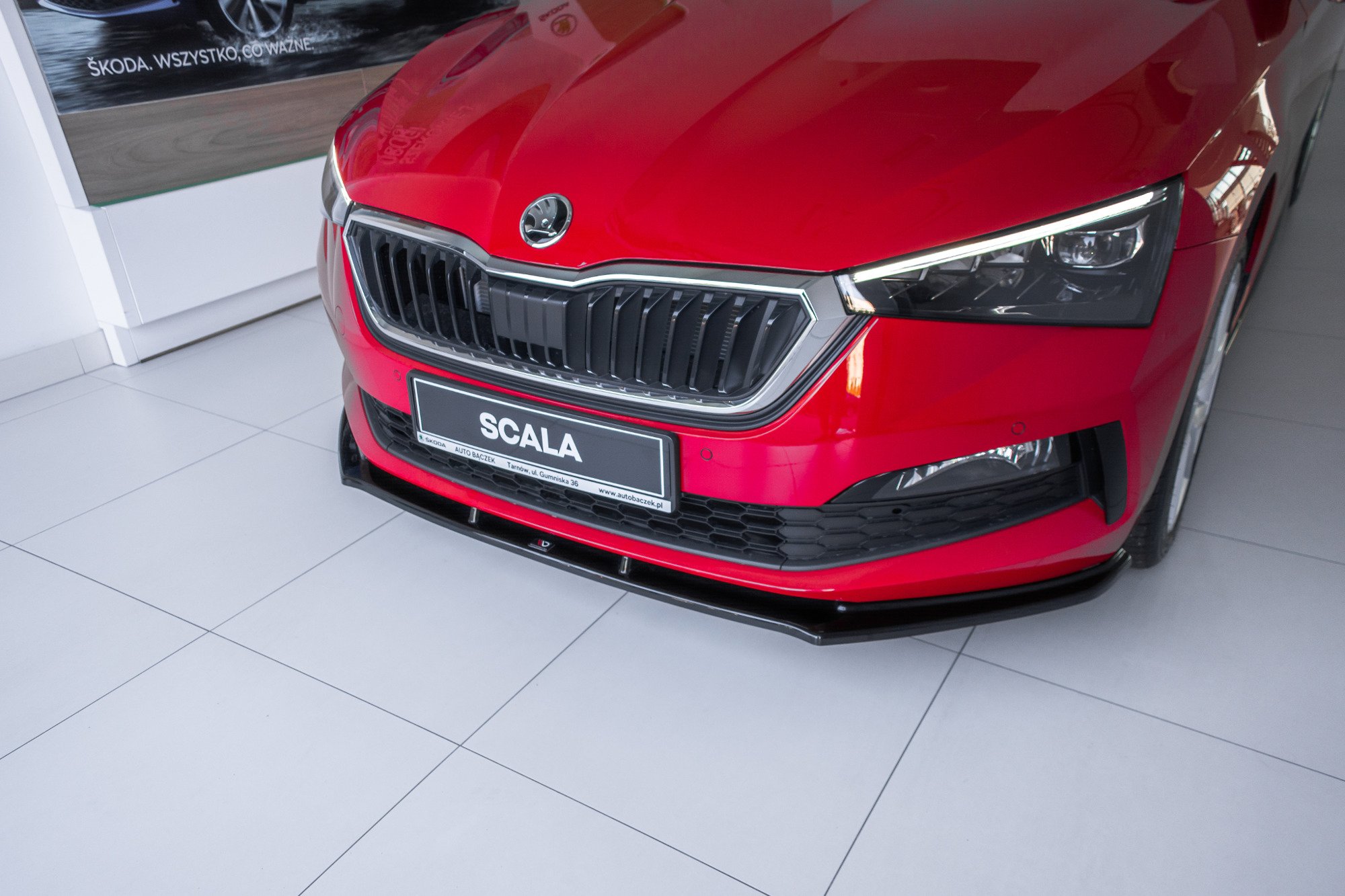 Front Ansatz V.1 für Skoda Scala schwarz Hochglanz