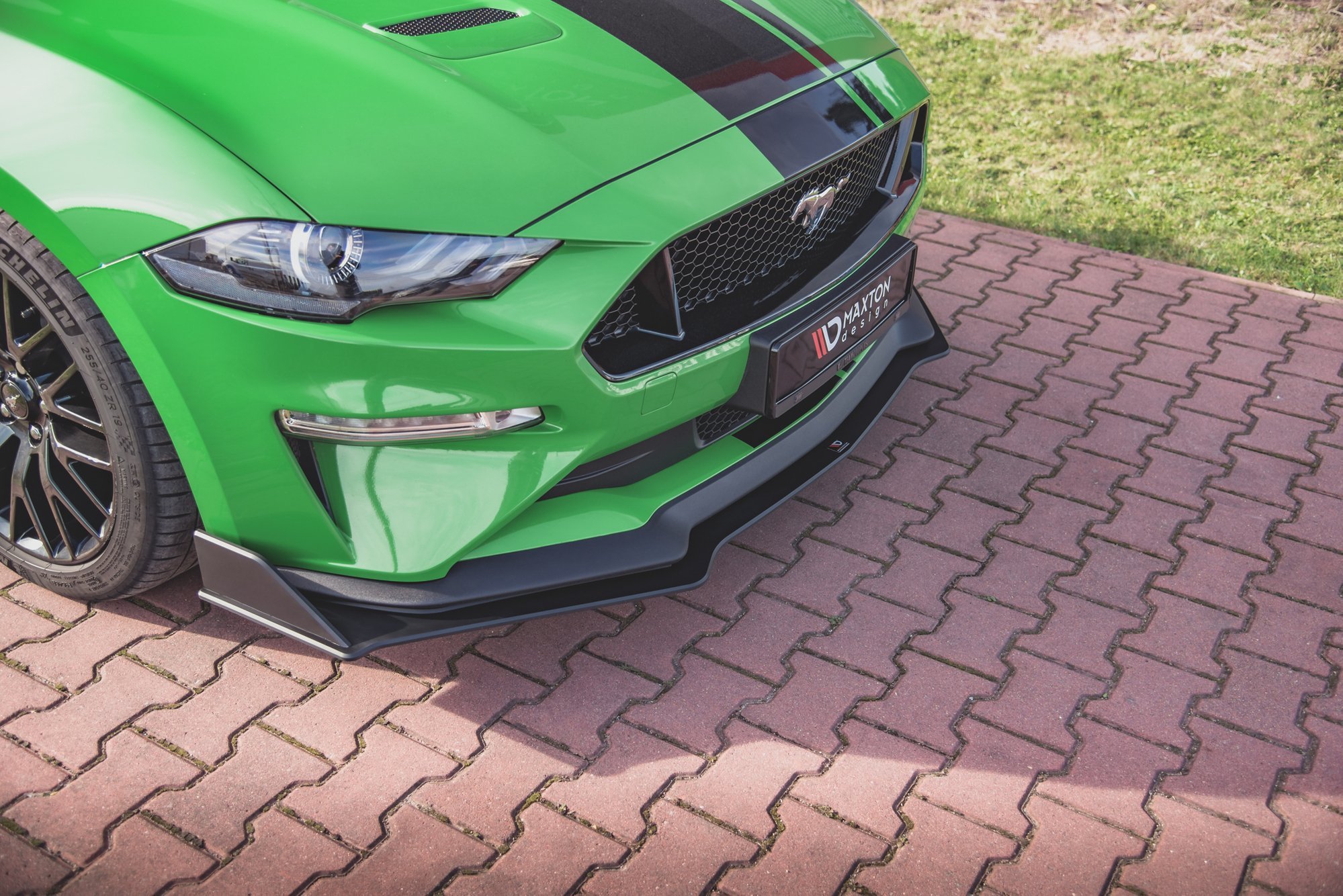 Street Pro Spoilerlippe Front Ansatz V.2 passend für Ford Mustang GT MK6 FL rot