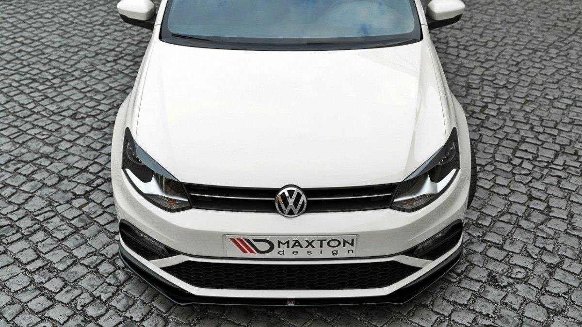 Front Ansatz V.2 für VW Polo GTI Mk5 Facelift schwarz Hochglanz