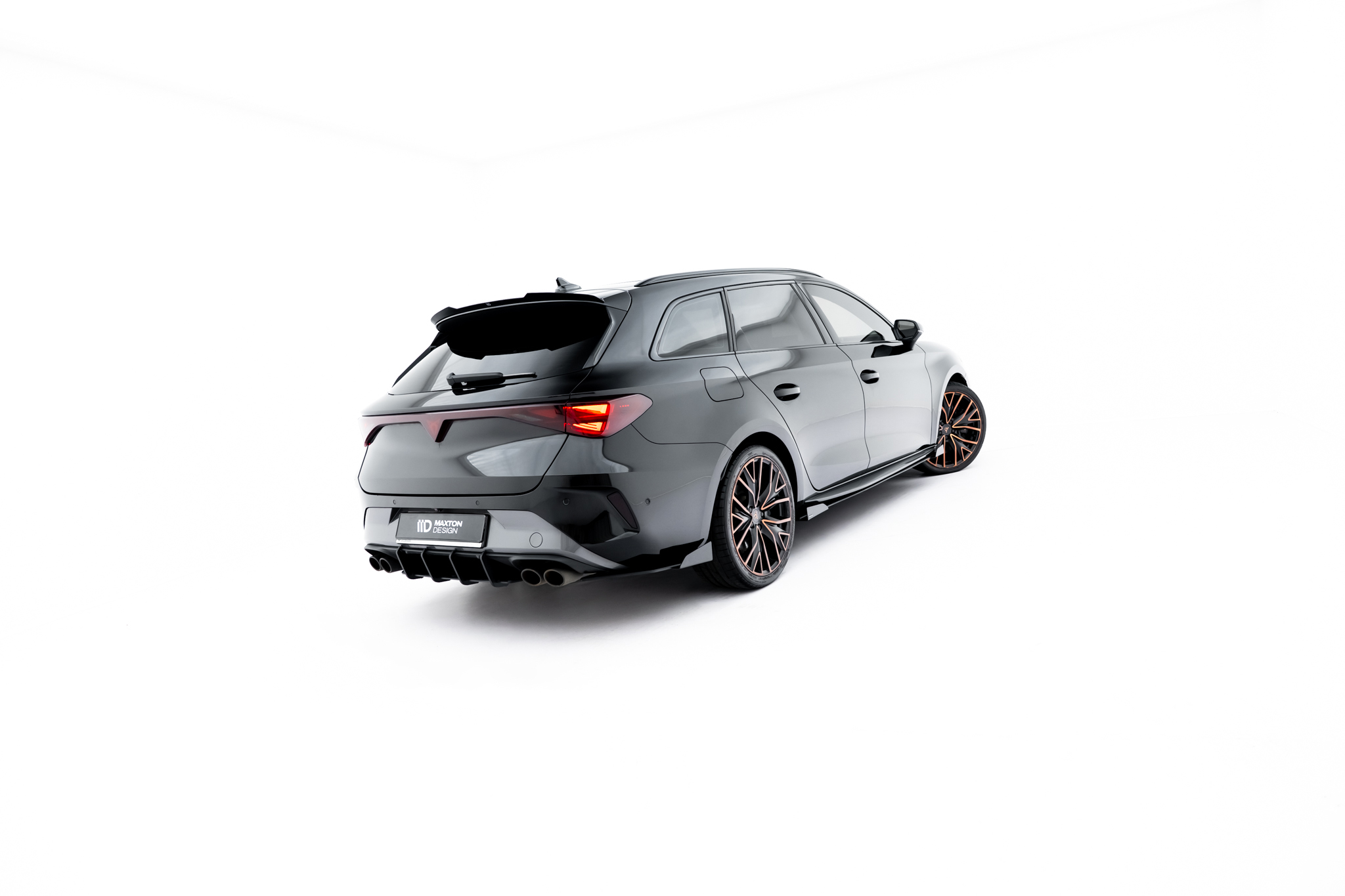 Diffusor Flaps passend für CUPRA Leon ST Mk1 FL schwarz Hochglanz