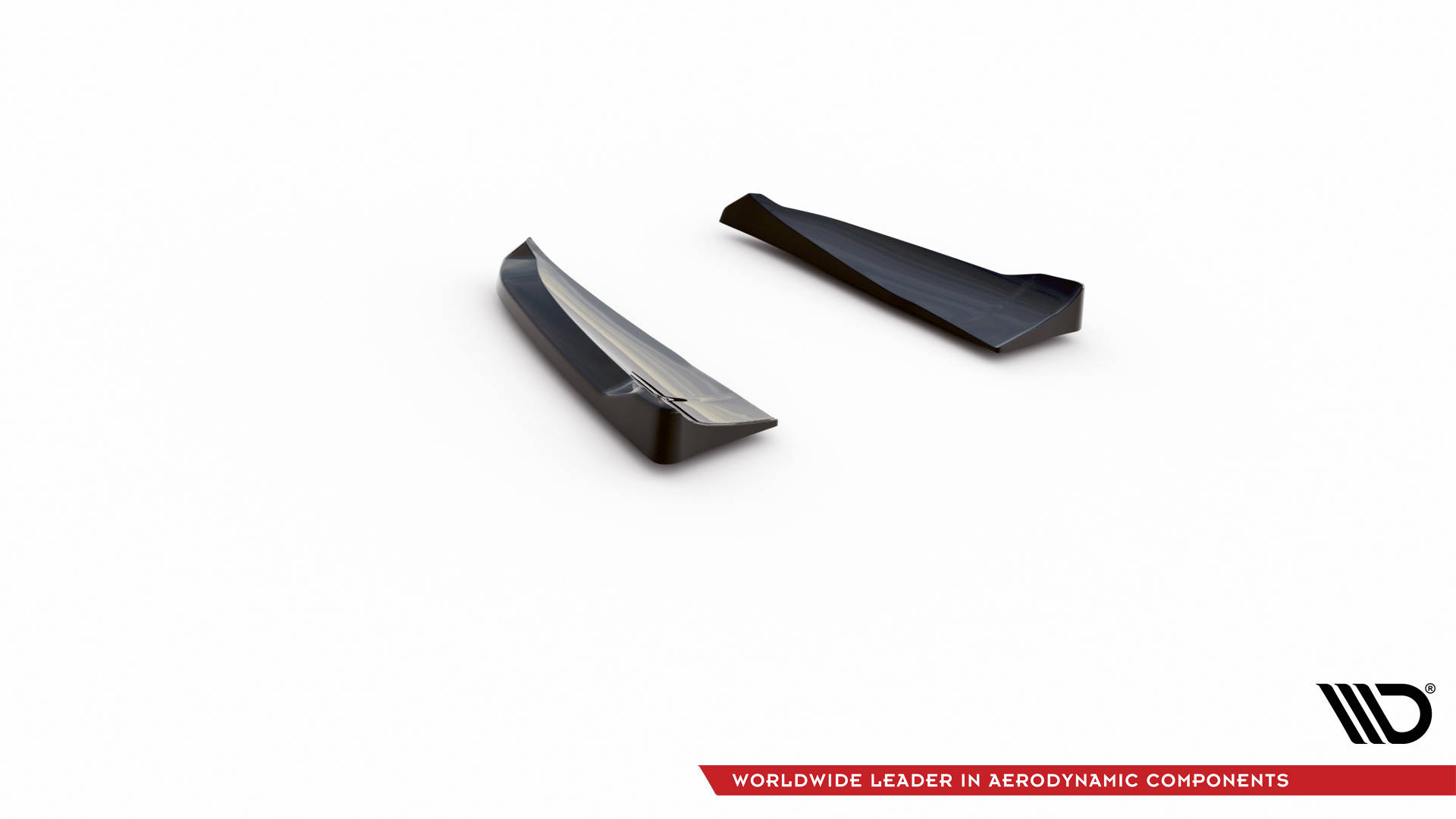 Street+ Heck Ansatz Flaps passend für Porsche Cayenne Turbo / Standard Mk2 schwarz Hochglanz