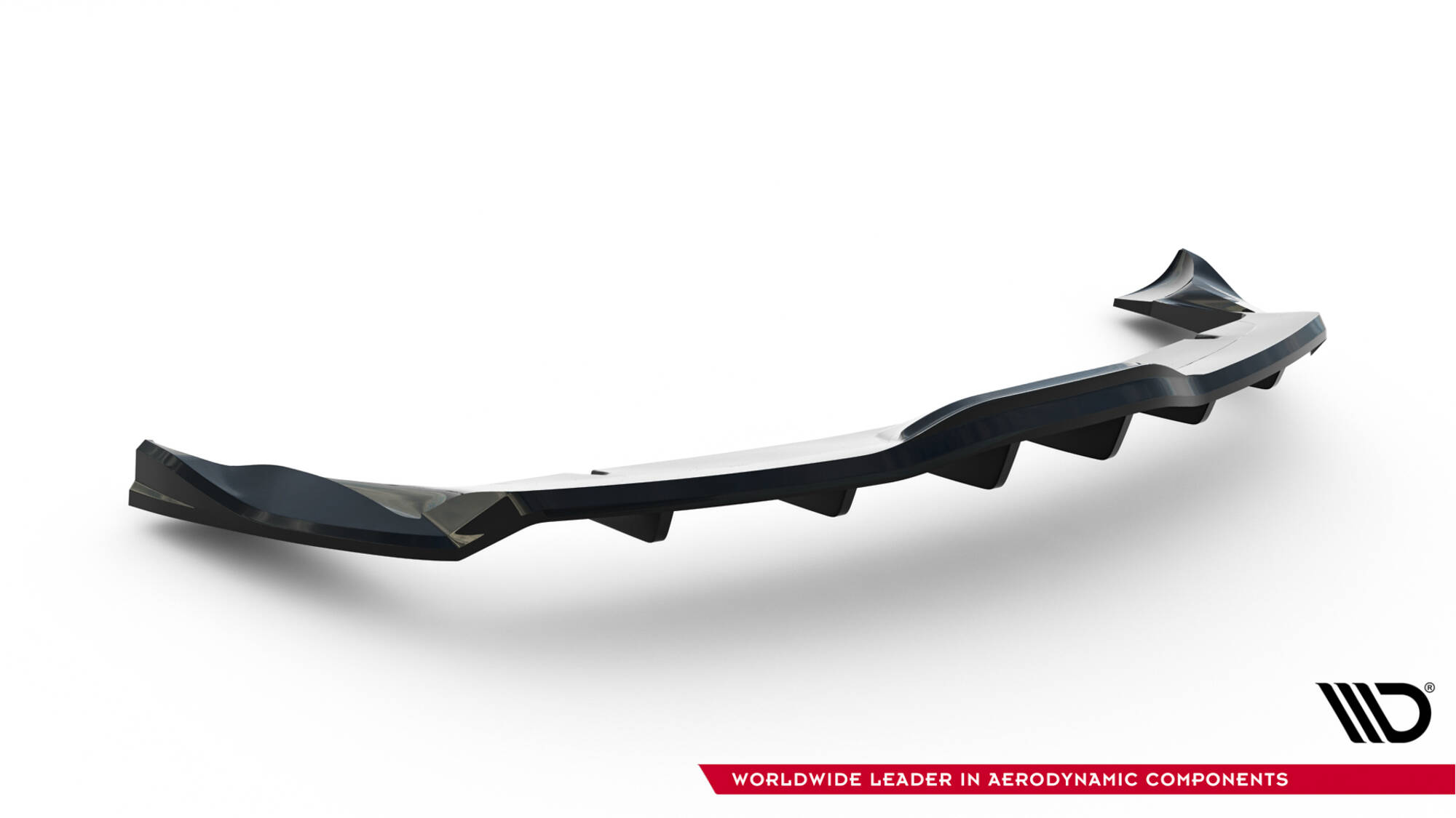 Diffusor Heckansatz V.2 passend für Tesla Model X Mk1 FL schwarz Hochglanz