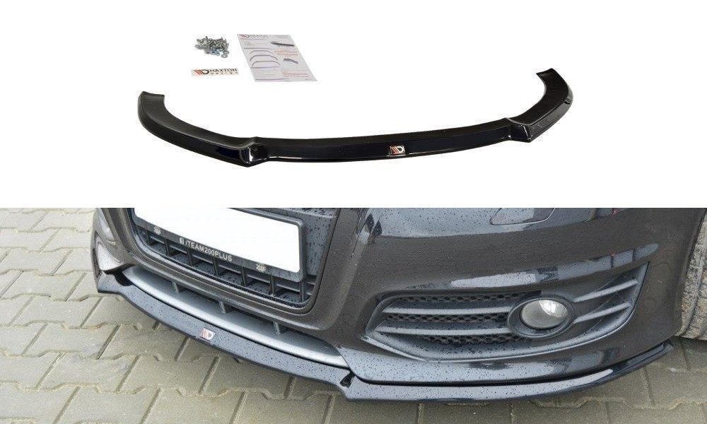 Street+ Spoilerlippe Front Ansatz V.1 passend für Audi S3 8P FL schwarz Hochglanz