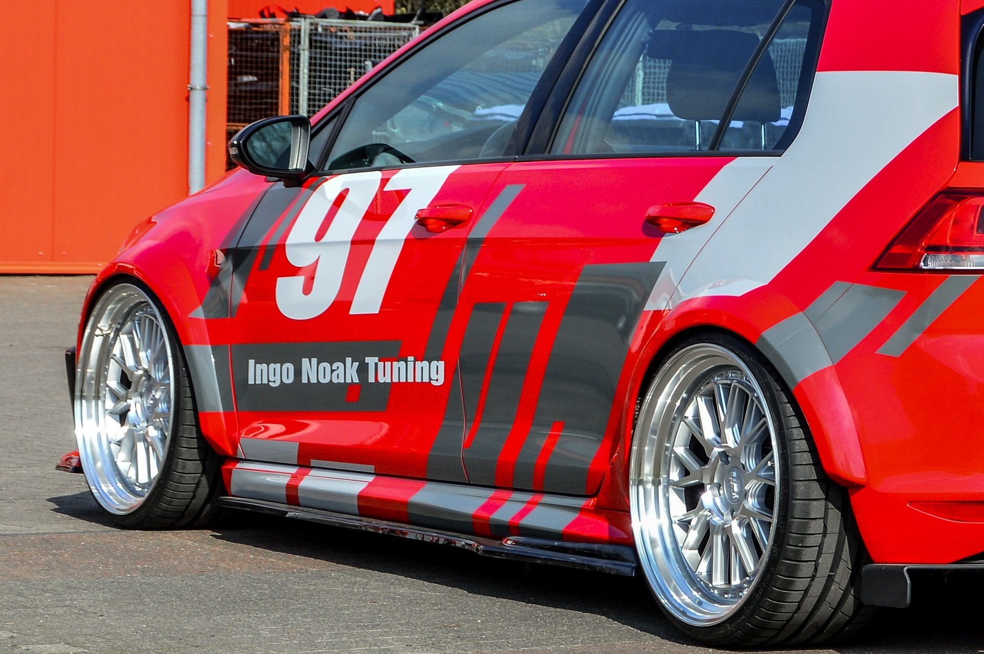 Widebody Kotflügel Verbreiterungssatz aus ABS für VW Golf 7 GTI (Schwarz Matt)