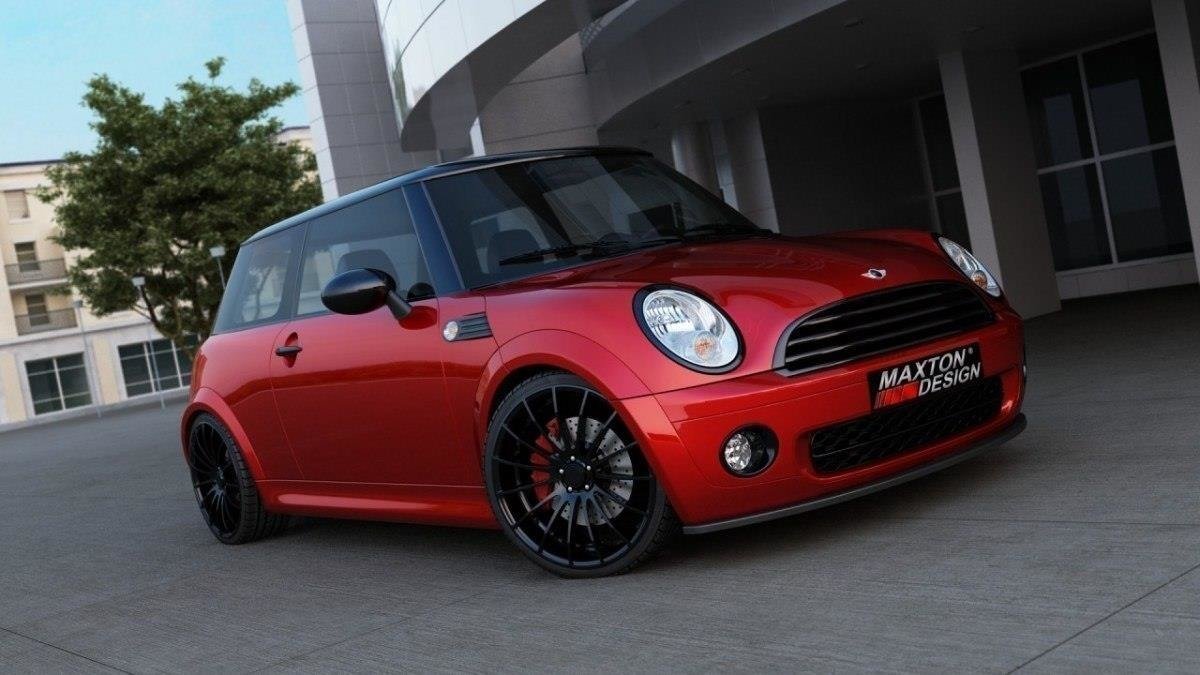 Street+ Spoilerlippe Front Ansatz passend für Mini Cooper schwarz Hochglanz