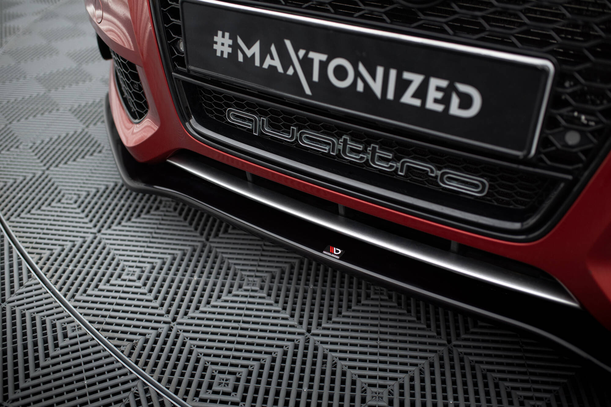 Street+ Spoilerlippe Front Ansatz passend für Audi S5 / A5 S-Line 8T schwarz Hochglanz
