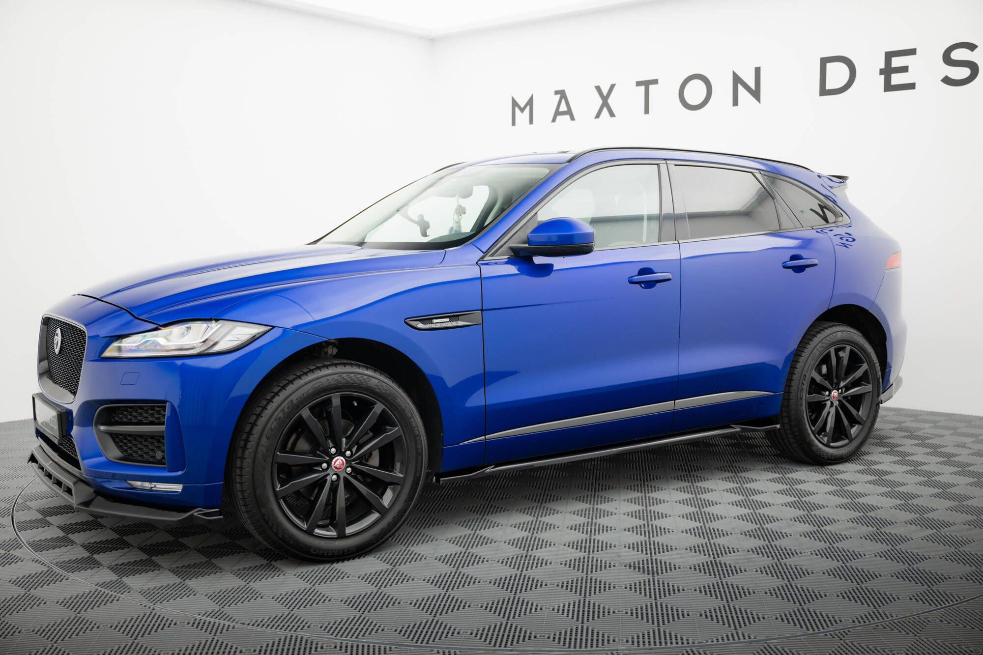 Street+ Seitenschweller Leisten passend für Jaguar F-Pace R-Sport Mk1 FL schwarz Hochglanz