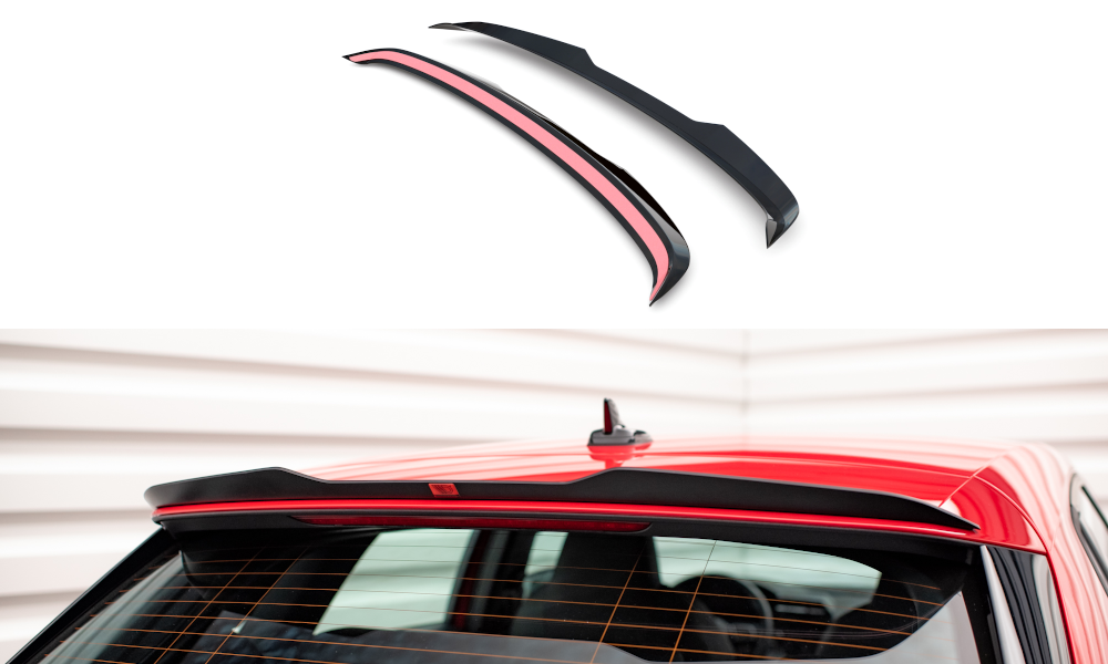 Heck Spoiler Aufsatz Abrisskante passend für Audi A3 Sportback 8Y schwarz Hochglanz