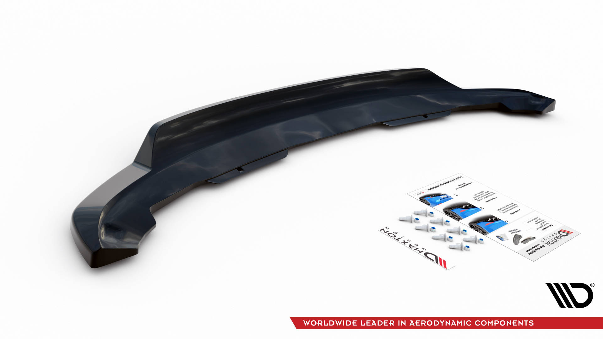 Street+ Mittlerer Diffusor RACE Heck Ansatz passend für BMW i3 S Mk1 FL schwarz Hochglanz