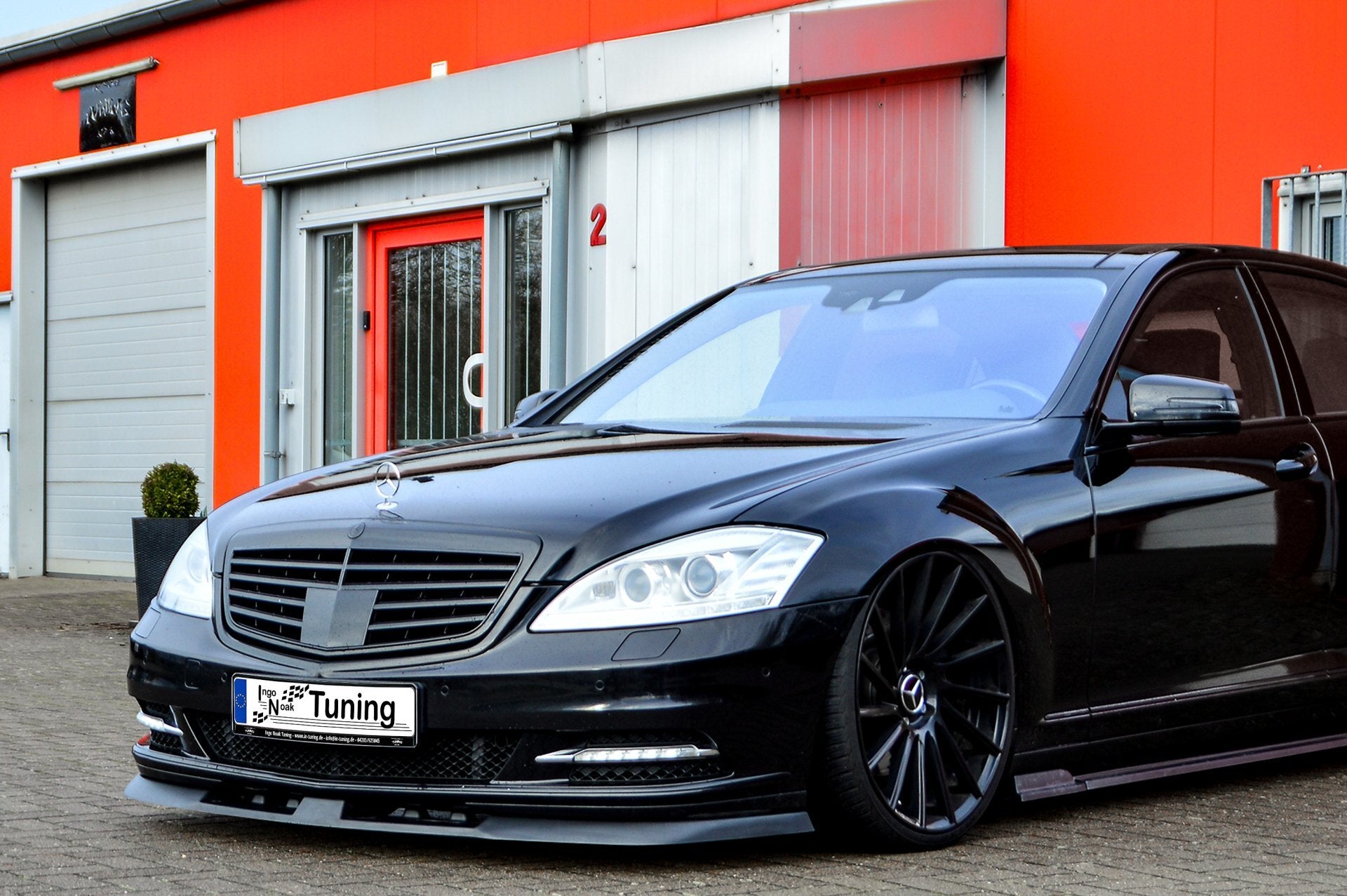 Bodykit für Mercedes S-Klasse V221 Langversion (Schwarz Matt)