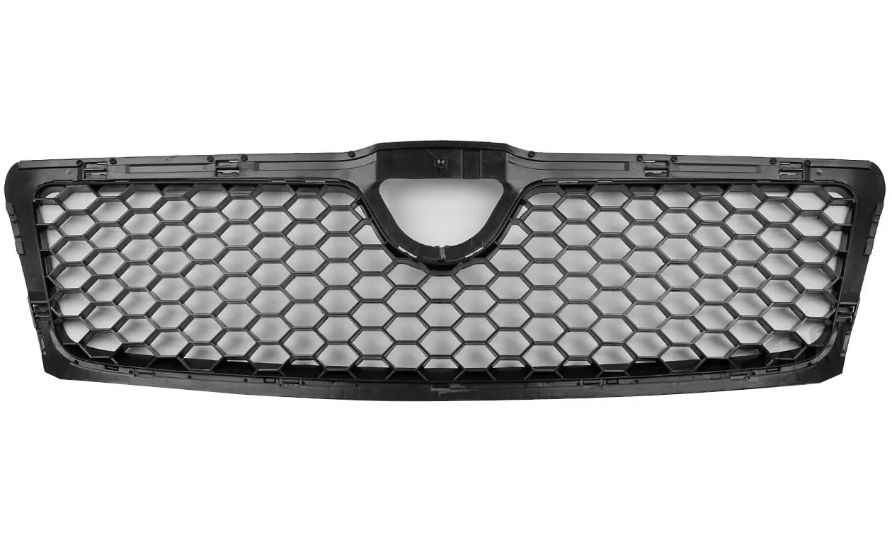 Kühlergrill Front Grill passend für Skoda OCTAVIA II 04-08 - Carbon Look