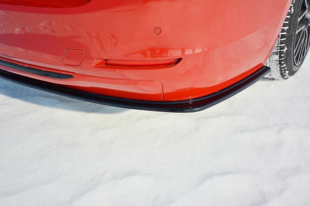 Heck Ansatz Flaps Diffusor für BMW 3er F30 schwarz matt