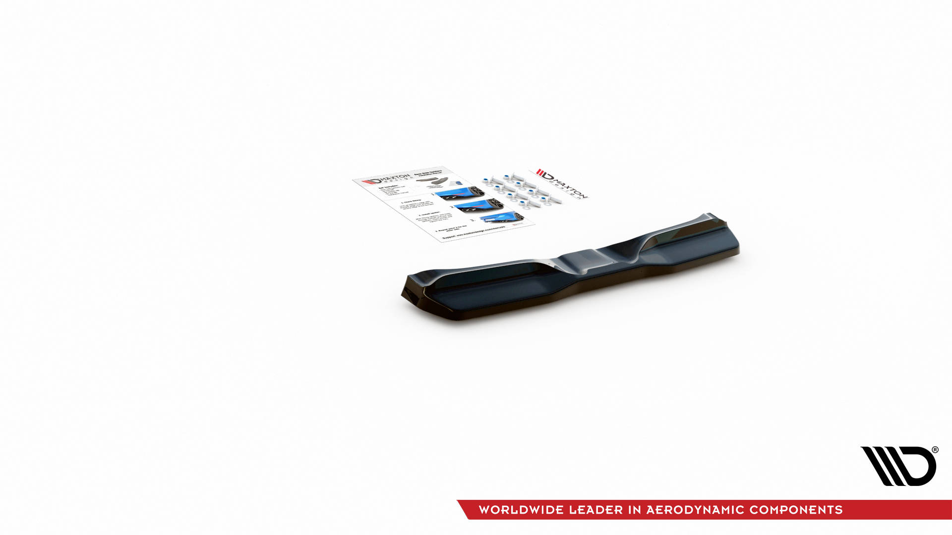 Street+ Mittlerer Diffusor Heck Ansatz V.2 passend für Nissan 370Z schwarz Hochglanz