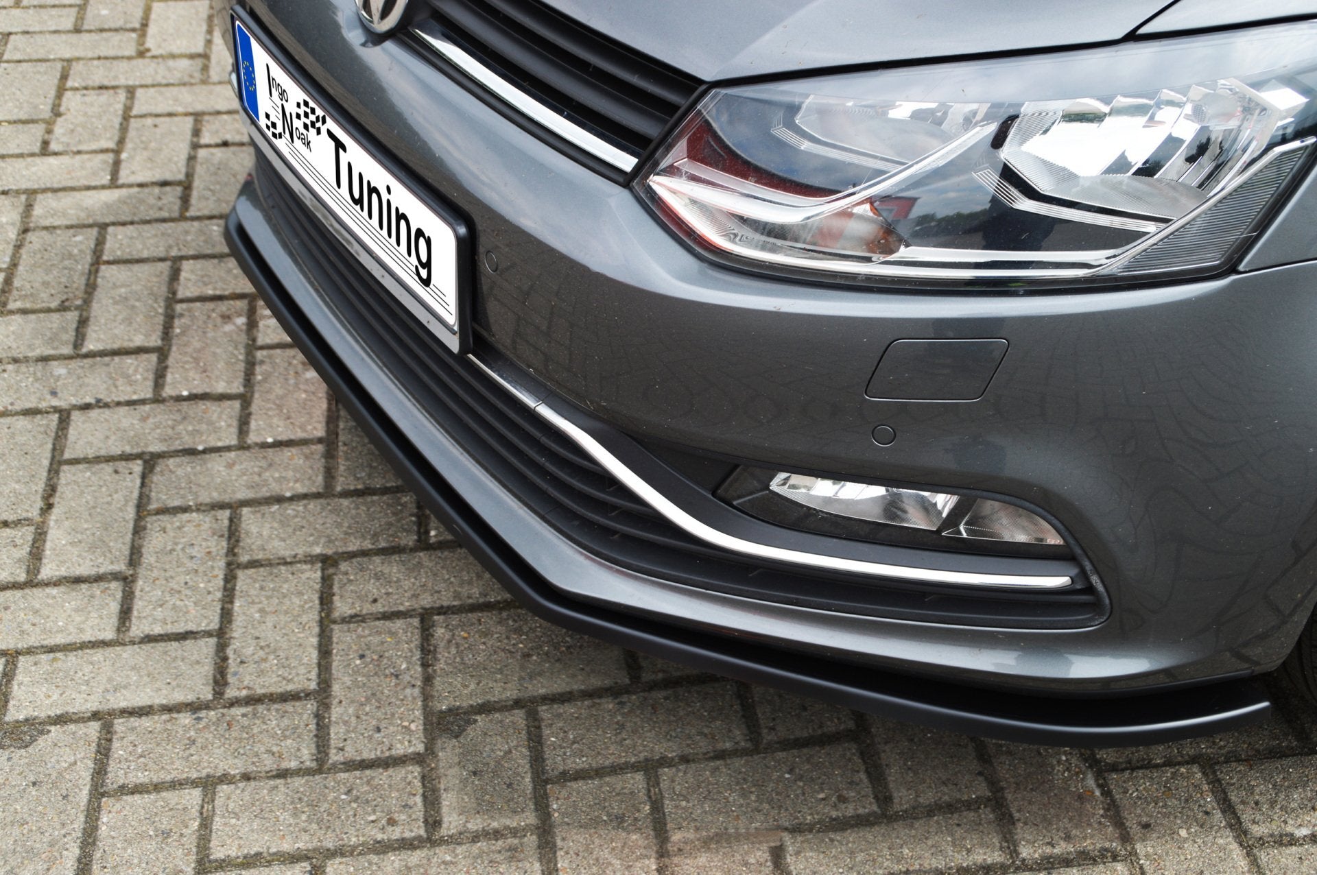 Cup Frontspoilerlippe für VW Polo 5 6C (Schwarz Matt)