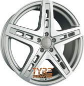 2DRV by WHEELWORLD WH38 Daytona Grau Hochglanzpoliert (DGP+) Einteilig 20 Zoll