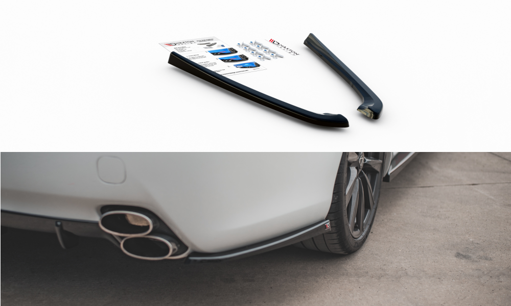 Street+ Heck Ansatz Flaps passend für Lexus IS F Mk2 schwarz matt