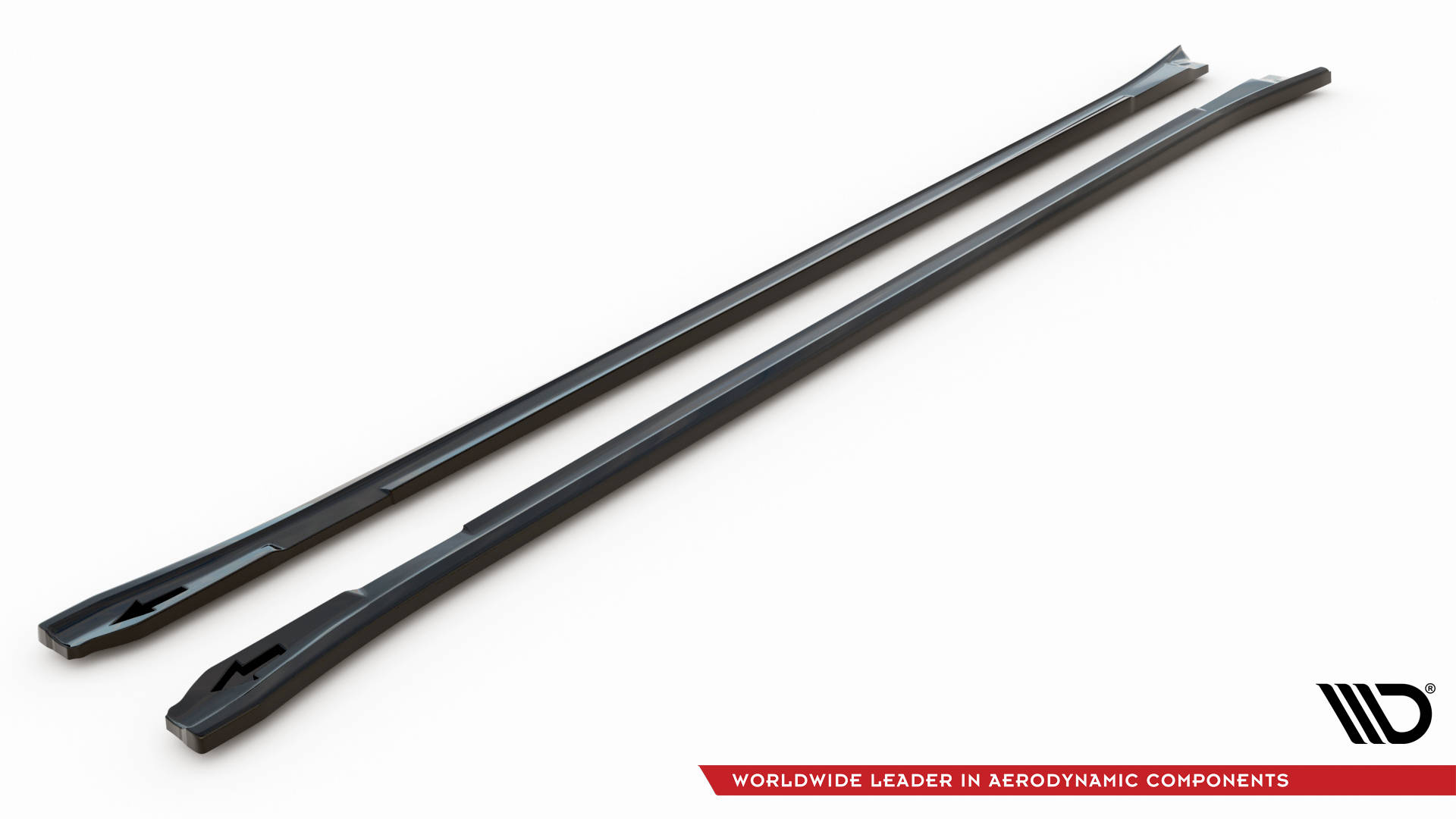 Street+ Seitenschweller Leisten V.2 passend für Porsche Panamera / Panamera Diesel / Panamera Turbo 970 schwarz Hochglanz