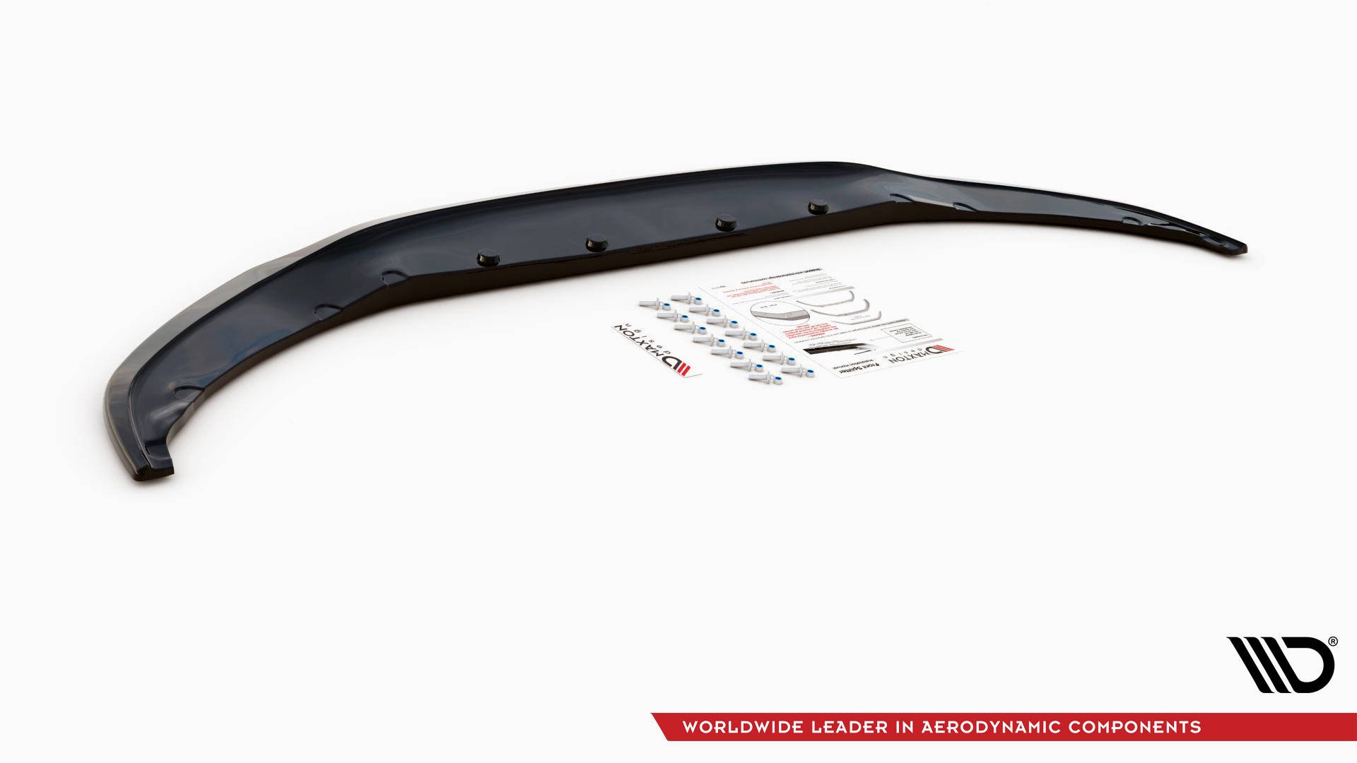 Street+ Spoilerlippe Front Ansatz V.1 passend für BMW 7 M-Paket G11 /G12 schwarz Hochglanz