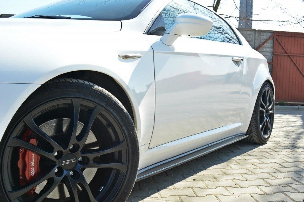 Street+ Seitenschweller Leisten passend für Alfa Romeo Brera schwarz Hochglanz