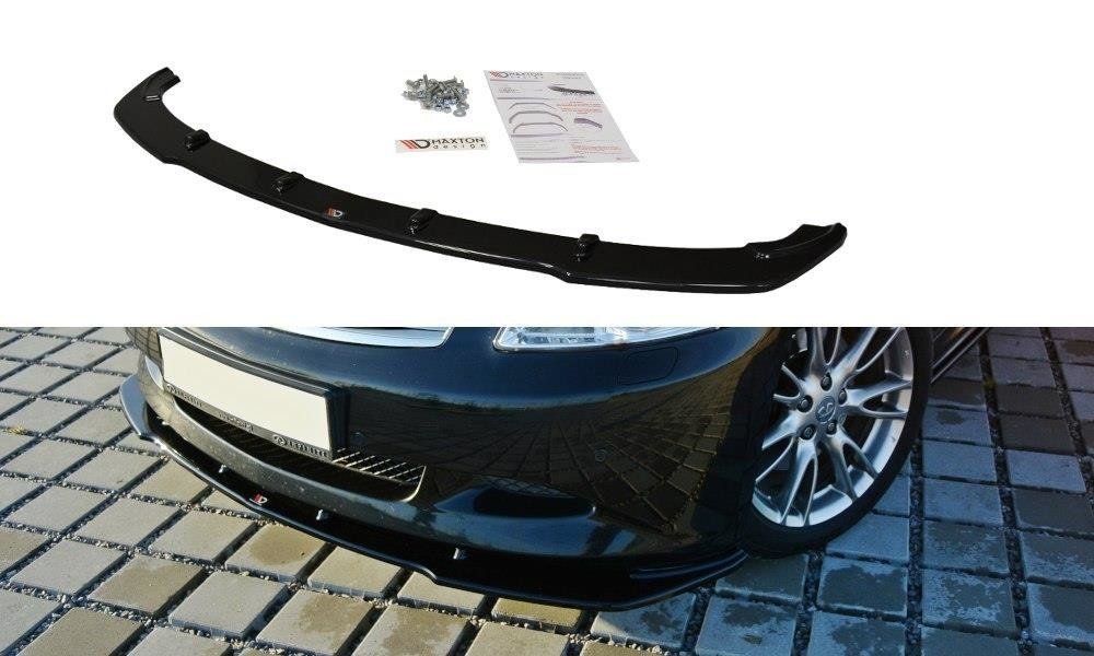 Frontlippe V.1 passend für Infiniti G37 Limousine schwarz Hochglanz