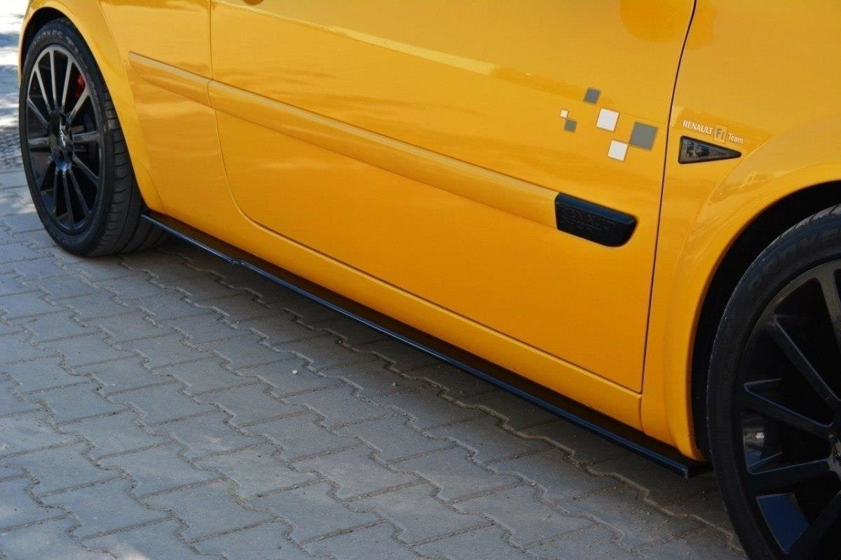 Street+ Seitenschweller Leisten passend für Renault Megane RS Mk2 schwarz Hochglanz