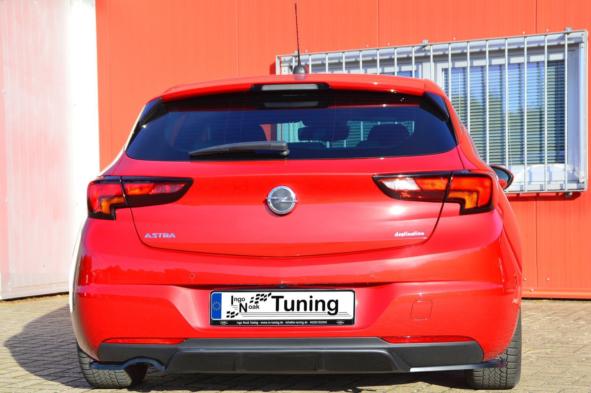Heckdiffusor+ Seitenteilen mit Wings aus ABS für Opel Astra K Facelift 5.Türer