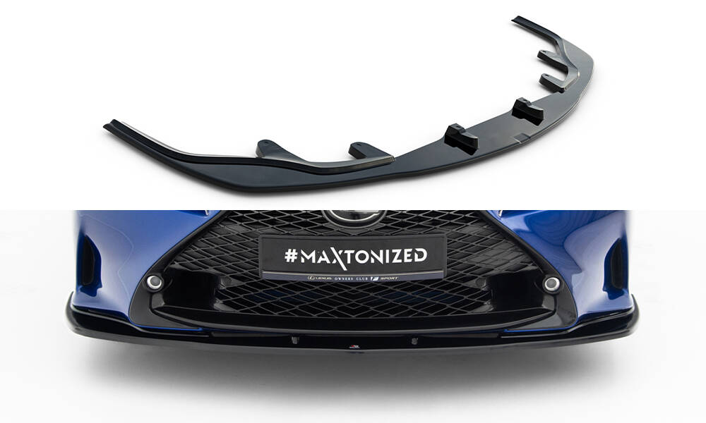 Front Ansatz V.1 für Lexus RC Mk1 schwarz Hochglanz