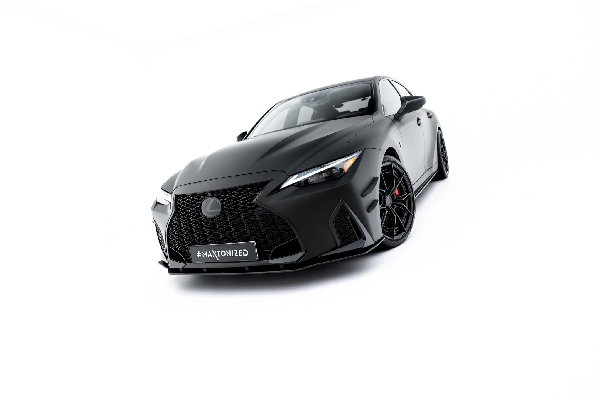 Frontlippe passend für Lexus IS 500 Mk3 Facelift 2 XE30 schwarz-rot