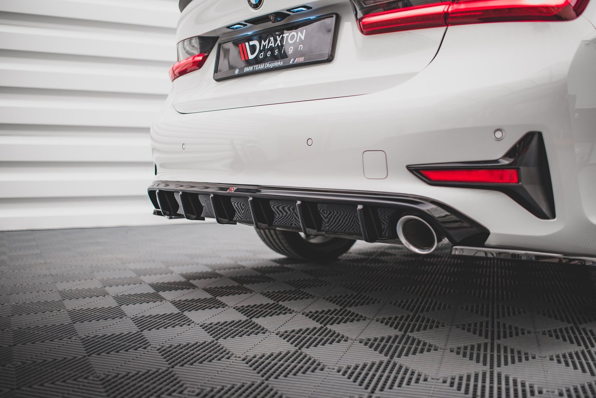 Street+ Heck Ansatz Diffusor passend für BMW 3er G20 / G21 schwarz Hochglanz