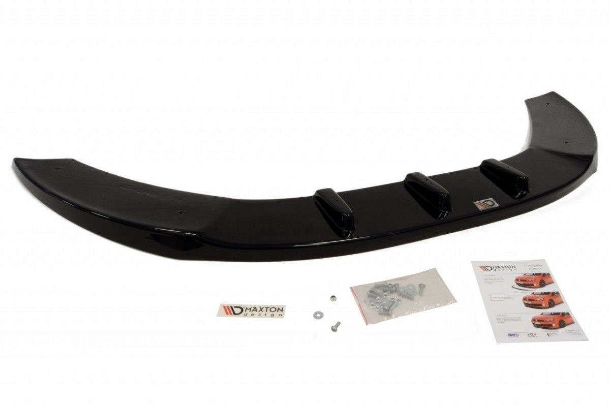 Street+ Spoilerlippe Front Ansatz V.1 passend für Fiat Grande Punto ABARTH schwarz Hochglanz