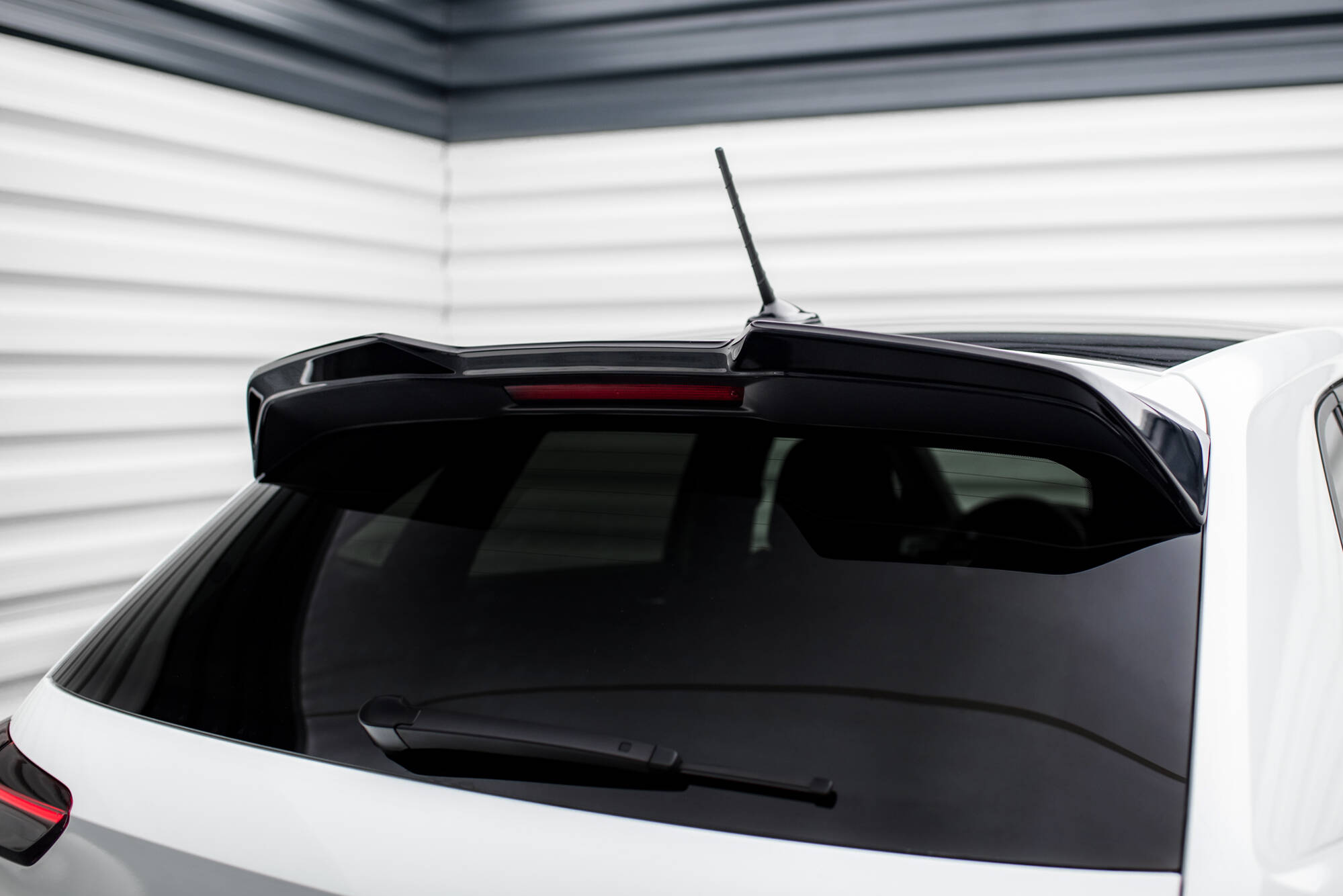 Heck Spoiler Aufsatz Abrisskante 3D passend für VW Polo GTI Mk6 schwarz Hochglanz