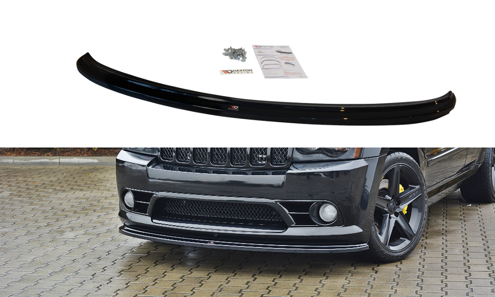 Front Ansatz V.1 für JEEP GRAND CHEROKEE WK STR8 schwarz Hochglanz