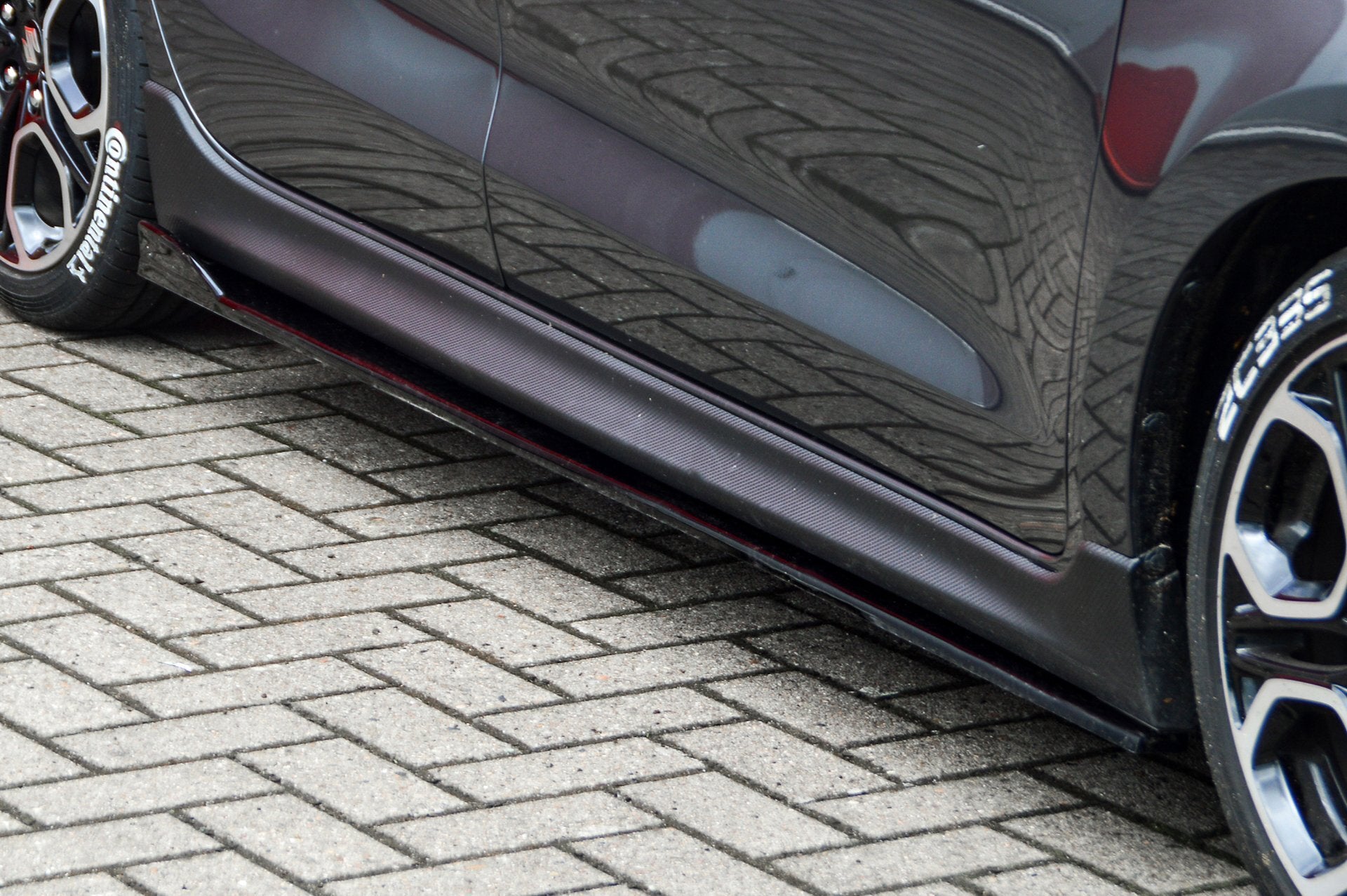 Seitenschweller im Cup3 Look für Suzuki Swift SportRZ/AZ (Schwarz Matt)