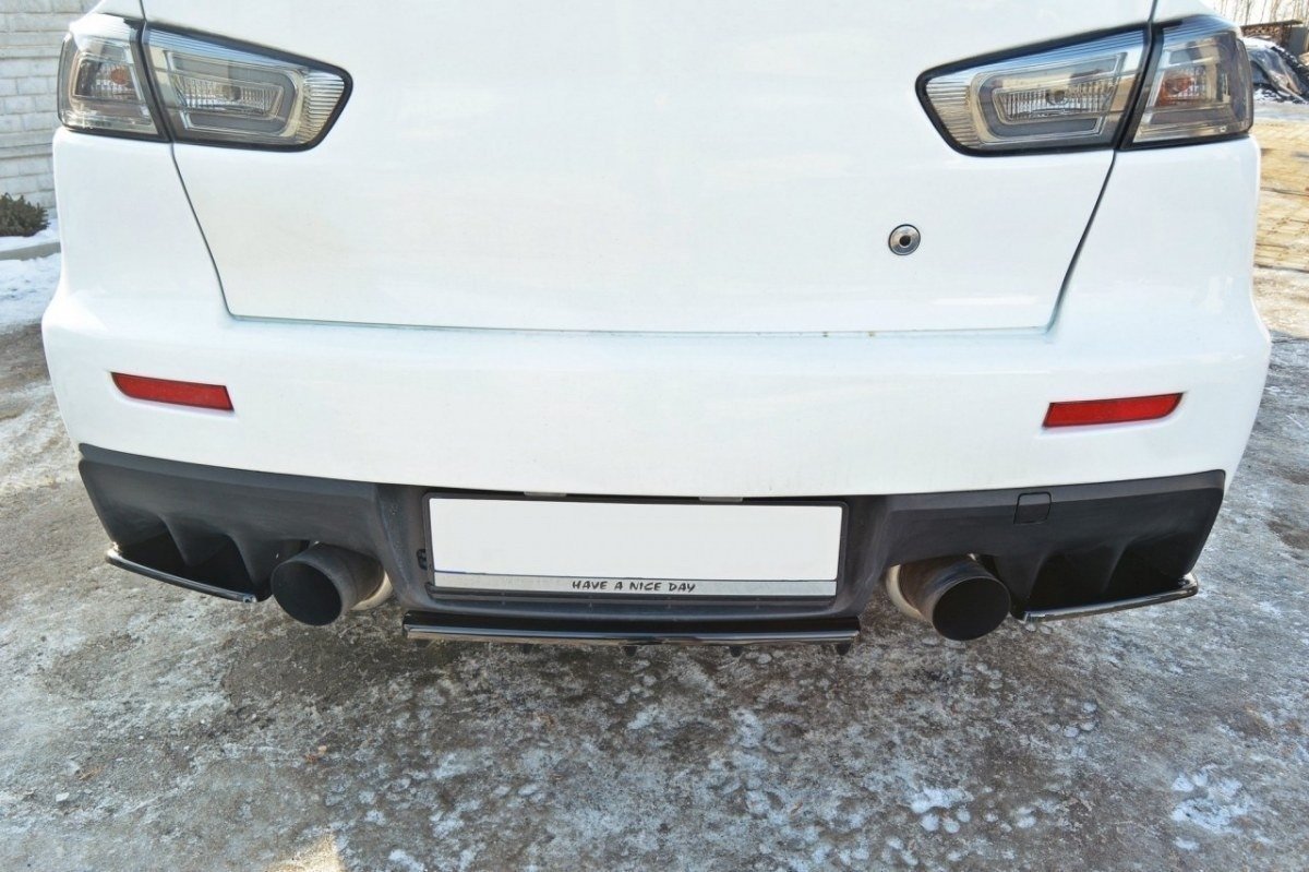 Heckansatz Mitsubishi Lancer Evo X im DTM LOOK schwarz Hochglanz
