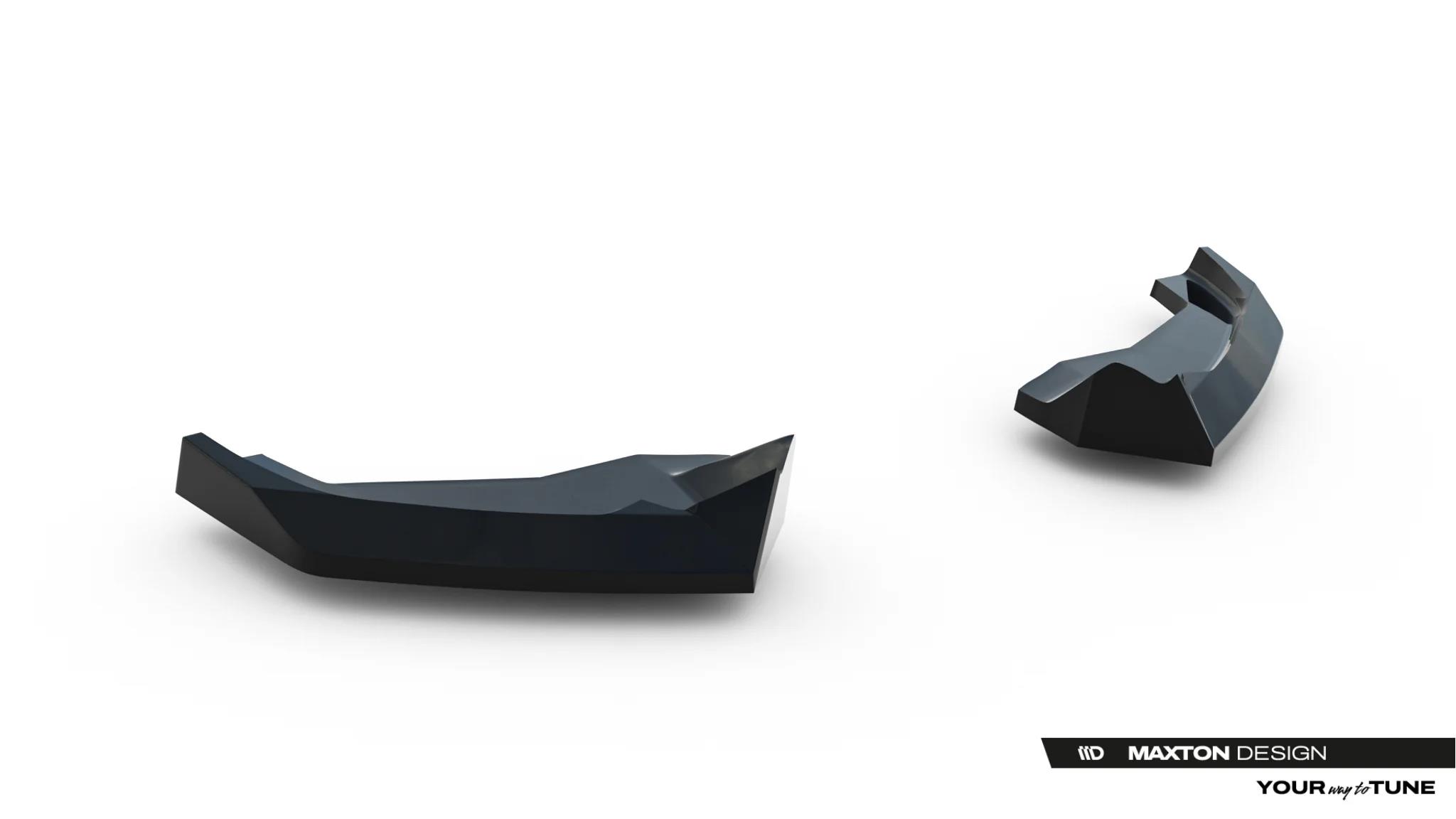 Diffusor Flaps V.3 passend für Toyota GR Yaris Mk4 Facelift schwarz Hochglanz