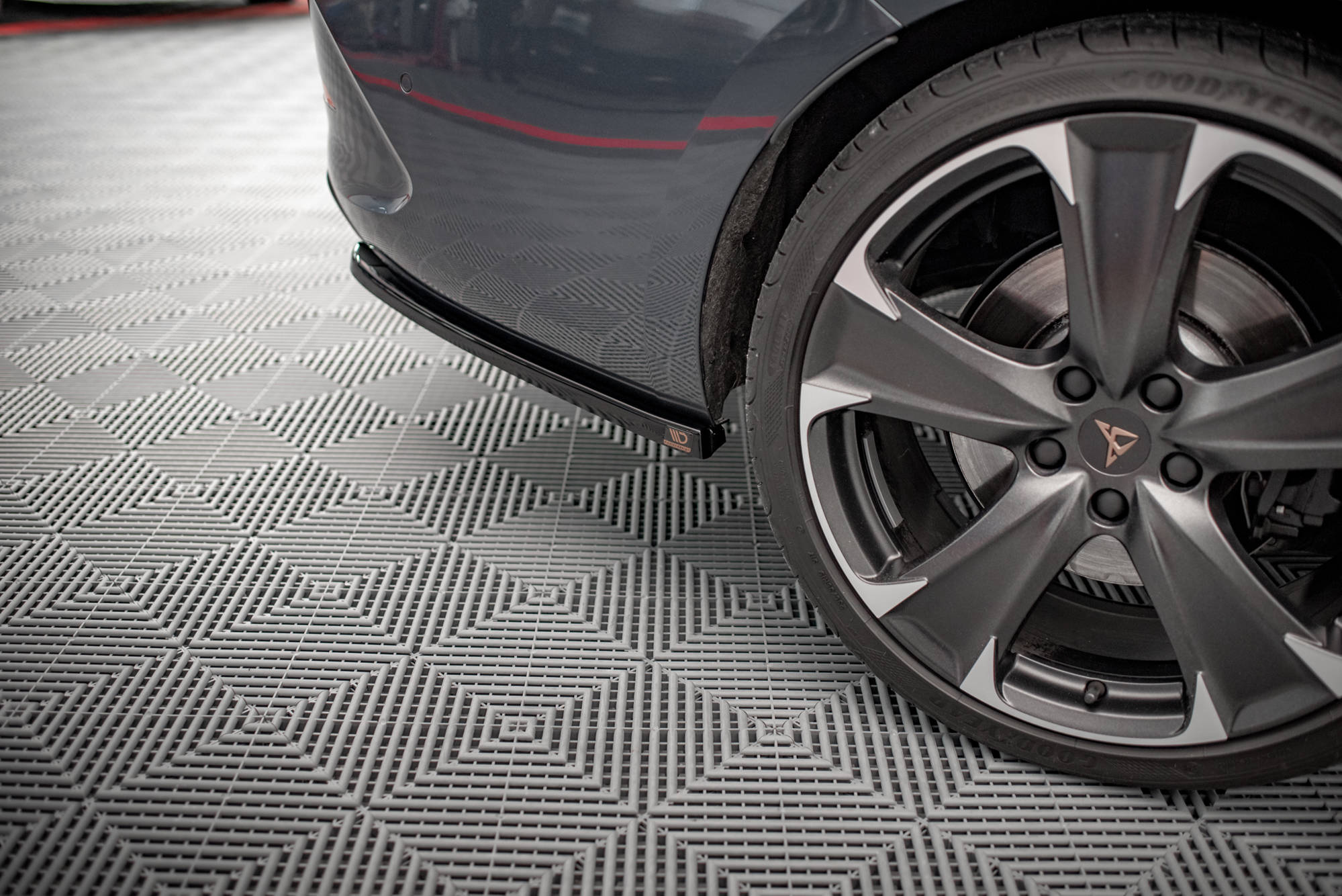 Diffusor Flaps V.1 passend für CUPRA Leon ST Mk1 FL schwarz Hochglanz