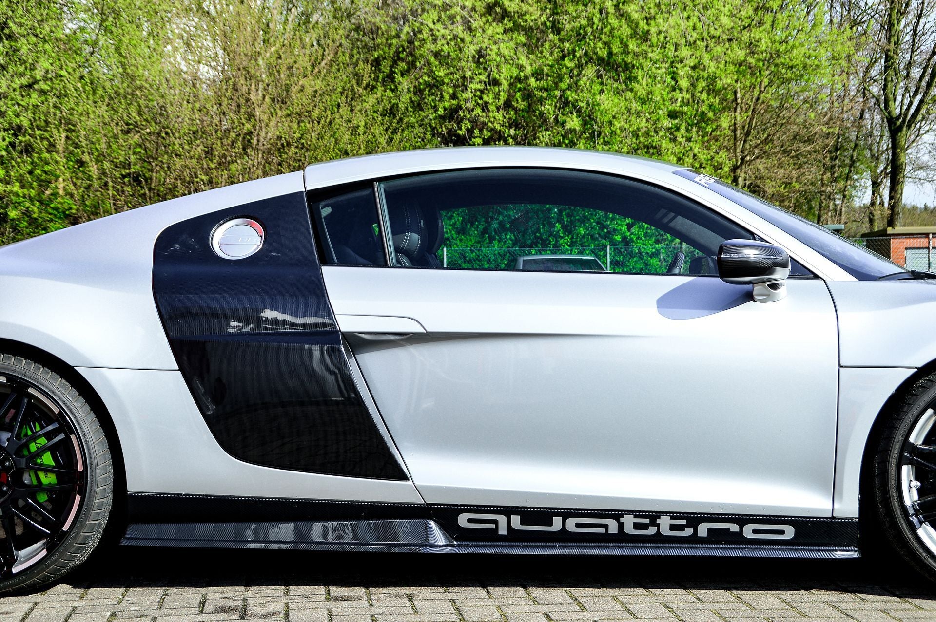 CUP Seitenschweller für Audi R8 42 Bj. 2006-2015 (Schwarz Matt)