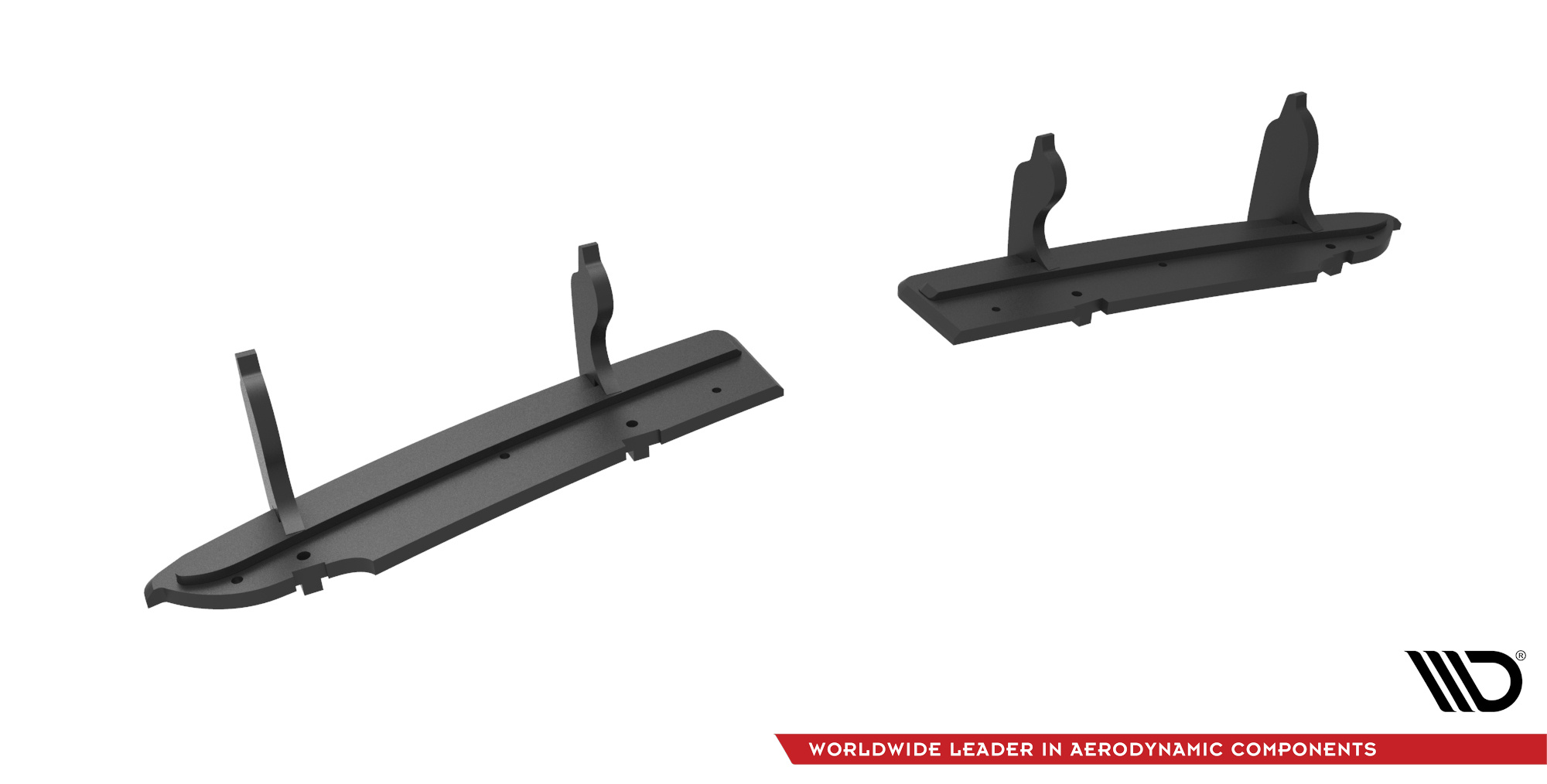 Street Pro Heckschürze Heck Ansatz Diffusor passend für Mini Cooper John Cooper Works R56 schwarz-rot