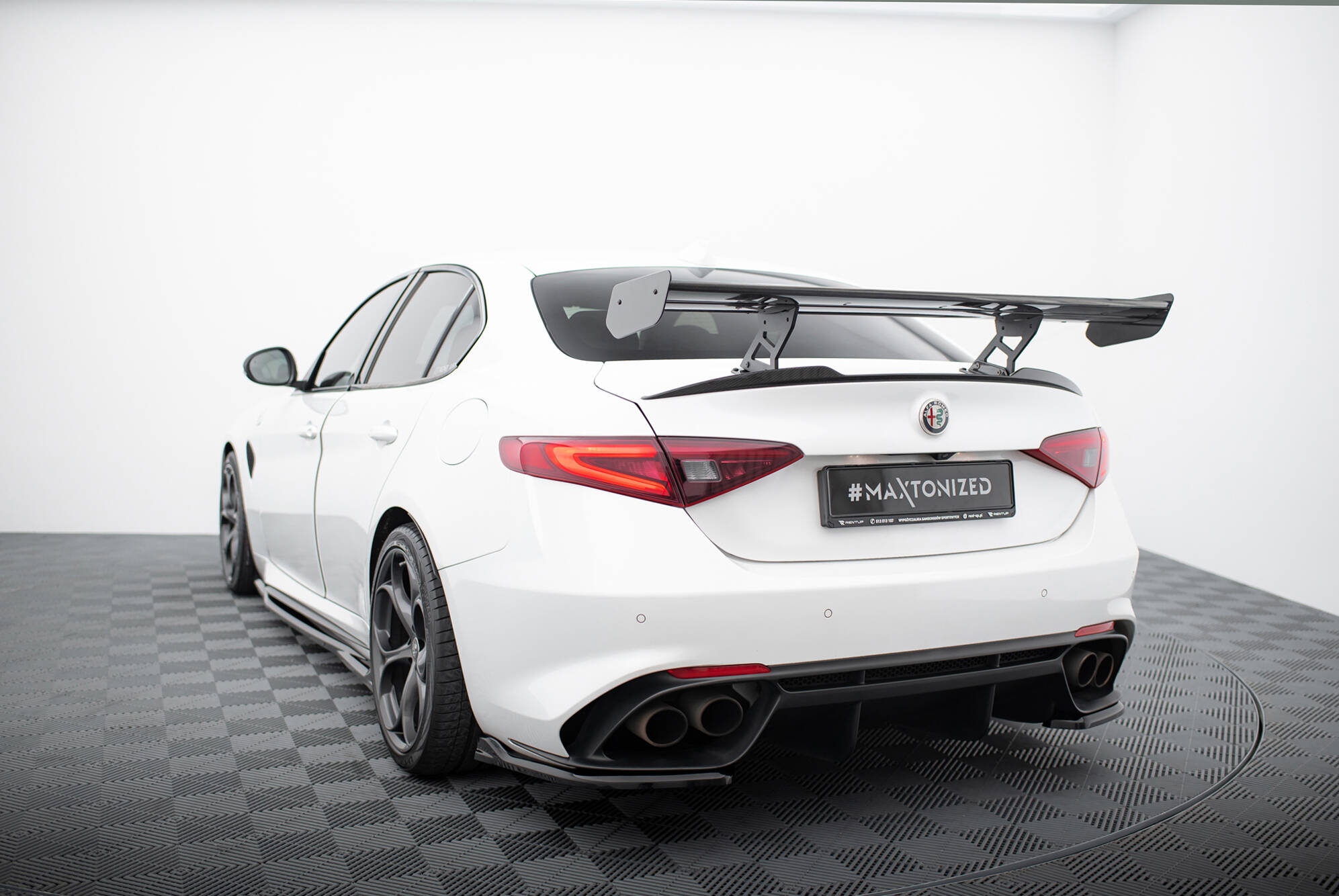 Carbon Heck Spoiler Heckflügel passend für Alfa Romeo Giulia Quadrifoglio