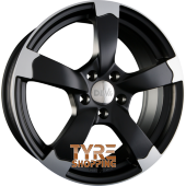 DBV TORINO II Schwarz Matt Poliert Einteilig 16 Zoll