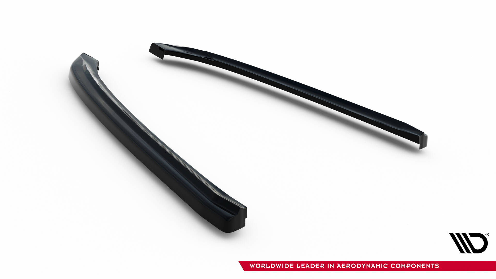 Heck Ansatz Flaps Diffusor für Audi A8 D4 schwarz Hochglanz