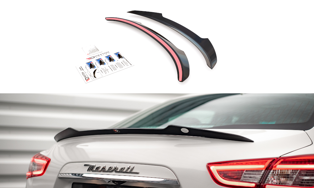 Heckspoiler Lippe passend für Maserati Ghibli Modena Mk3 FL schwarz Hochglanz
