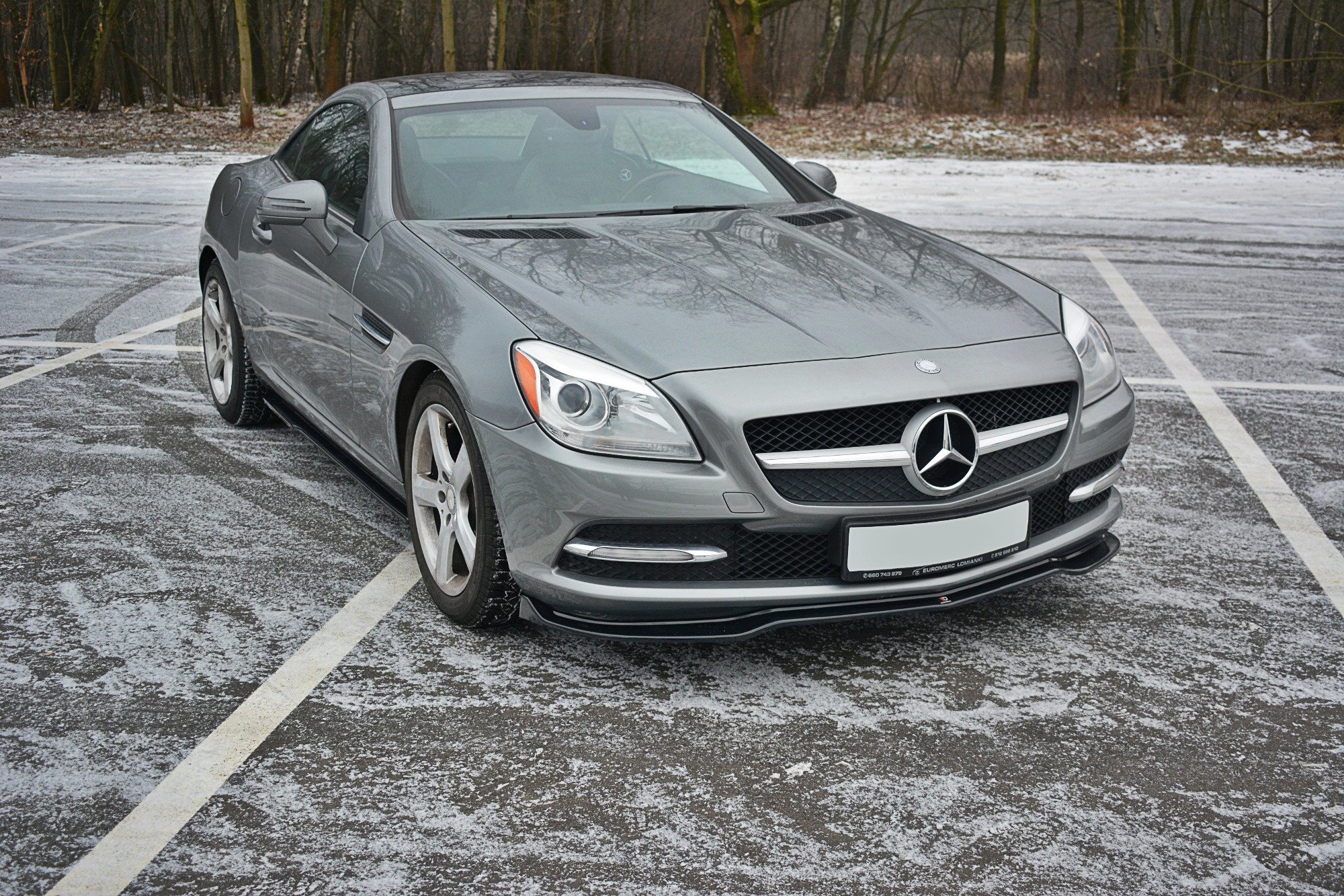 Front Ansatz V.1 für Mercedes SLK R172 schwarz Hochglanz