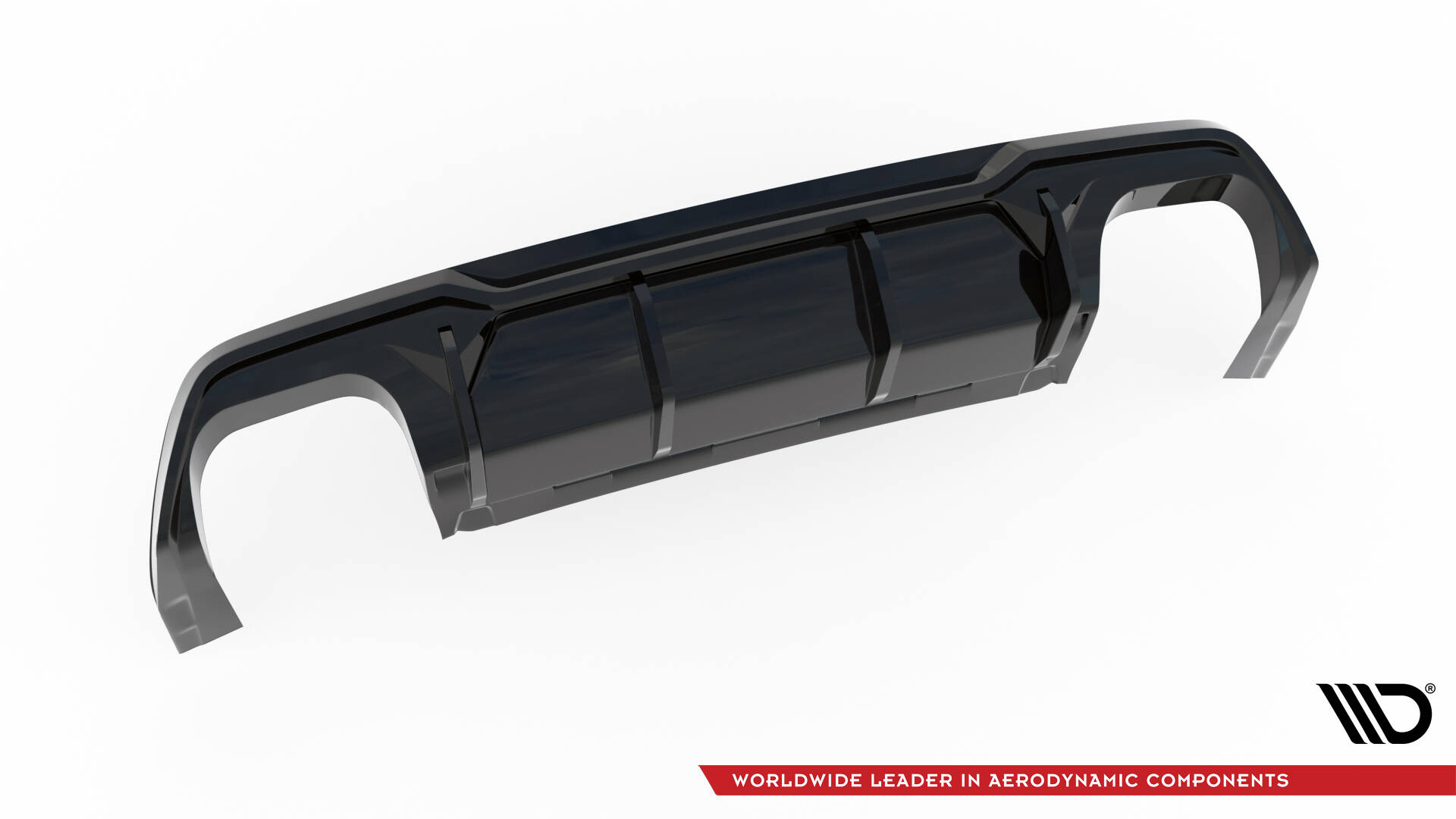 Heckansatz Diffusor V.3 + Endrohre passend für CUPRA Formentor VZ Mk1 / Mk1 FL schwarz Hochglanz