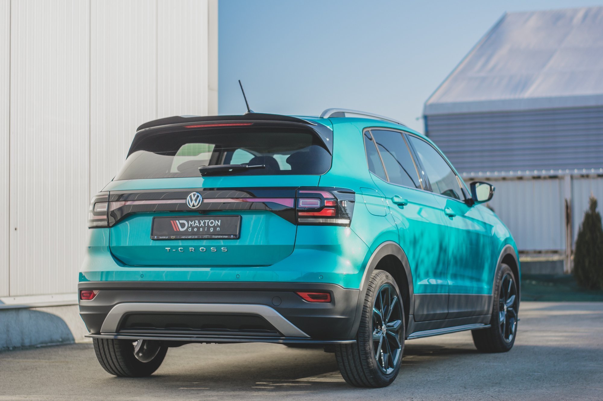 Spoiler CAP für VW T-Cross schwarz Hochglanz