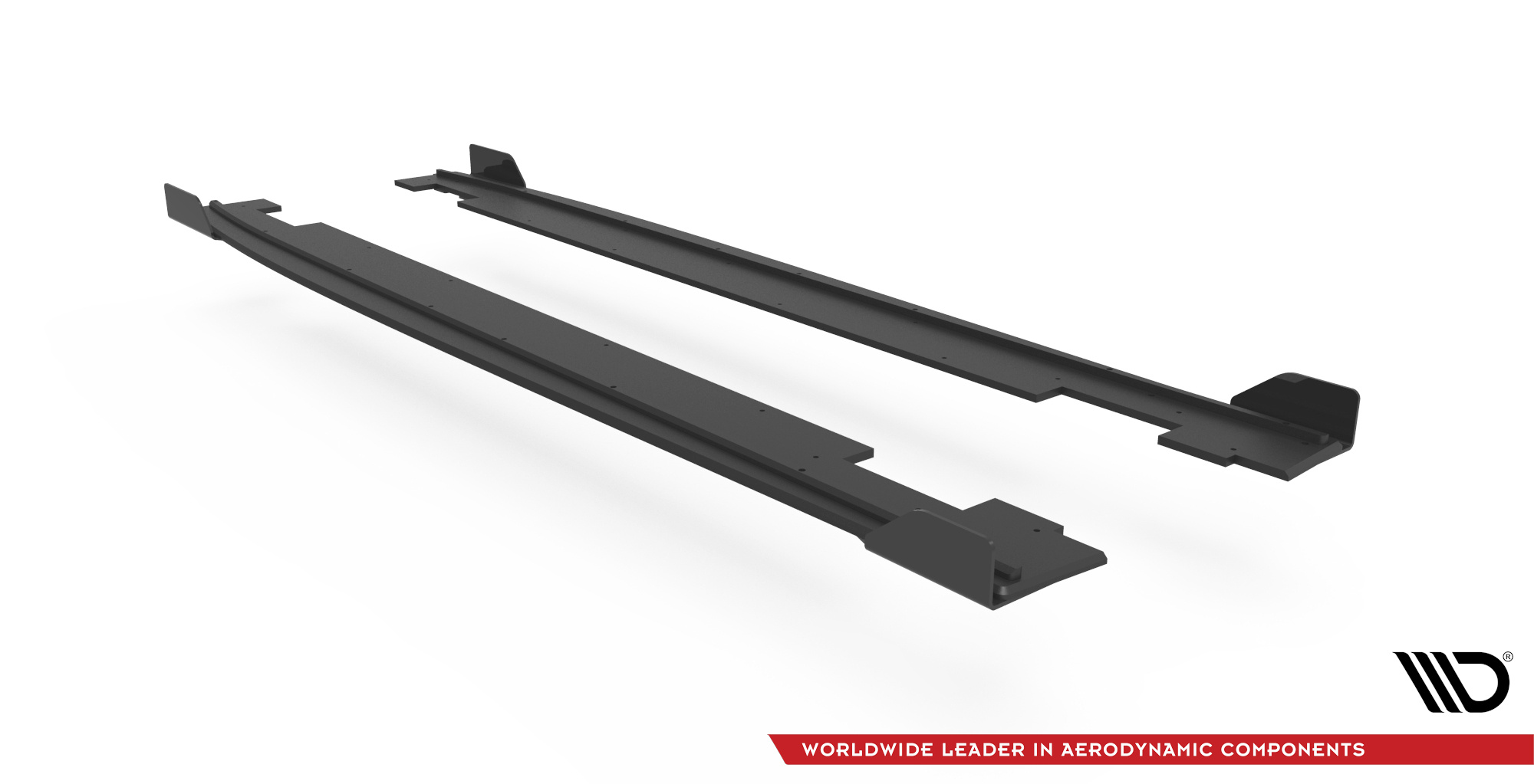 Street Pro Seitenschweller Leisten + Flaps passend für Hyundai I20 N Mk3 schwarz Hochglanz