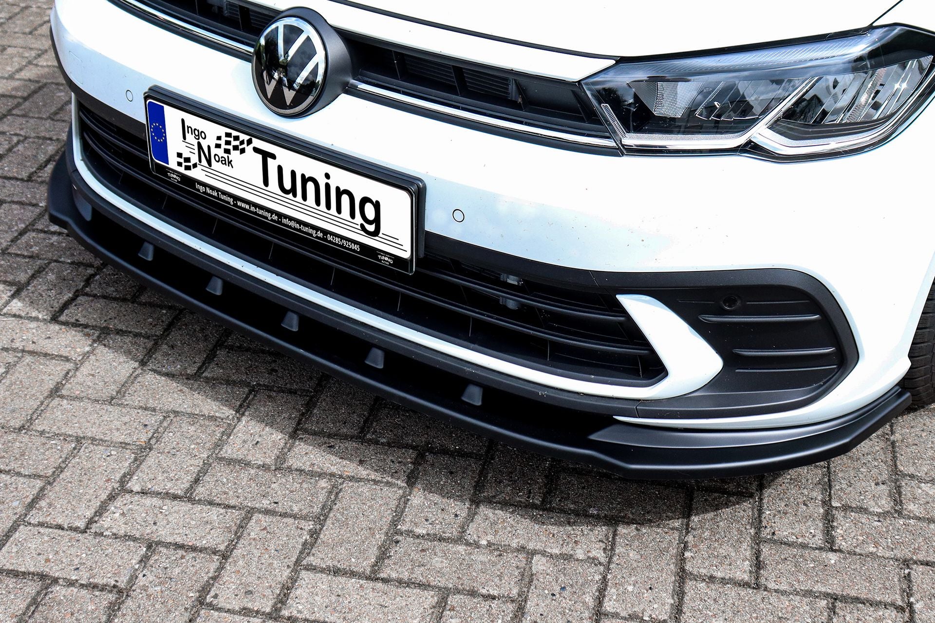 Spoilerschwert Cuplippe für VW Polo 6 2G Facelift (Schwarz Matt)