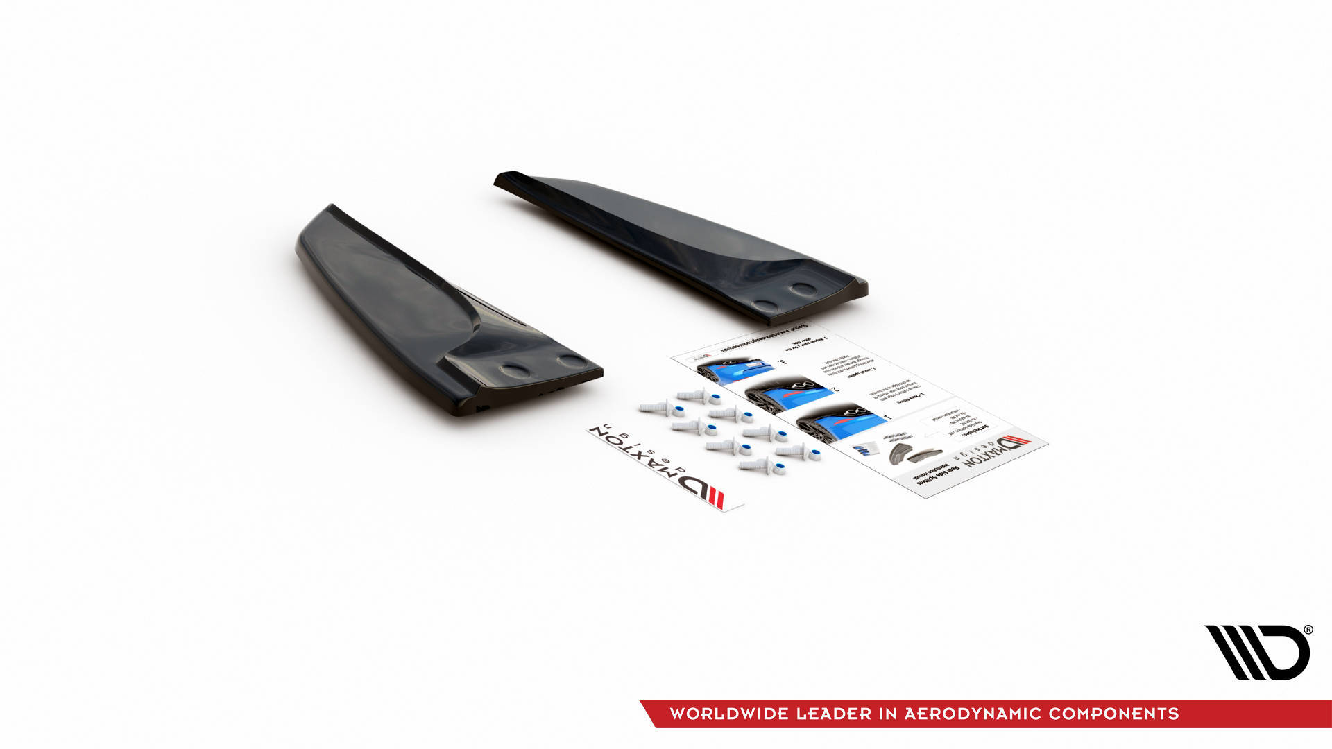 Diffusor Flaps passend für Tesla Model S FL schwarz Hochglanz